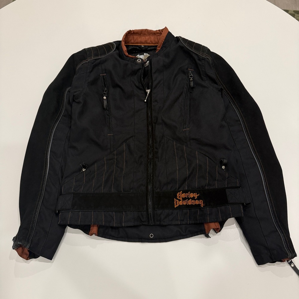 Harley Davidson 97262-09VW Black Polyester‎ Riding Jacket Womens Medium